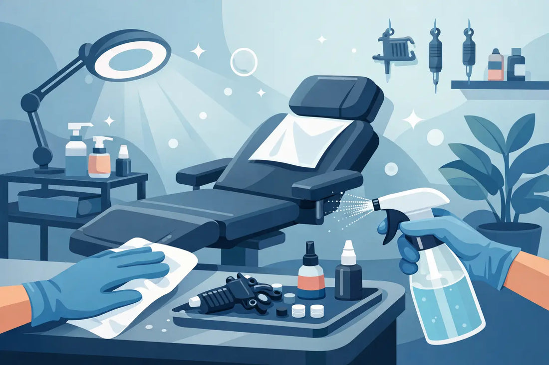 How to Sanitize Tattoo Stations Between Clients