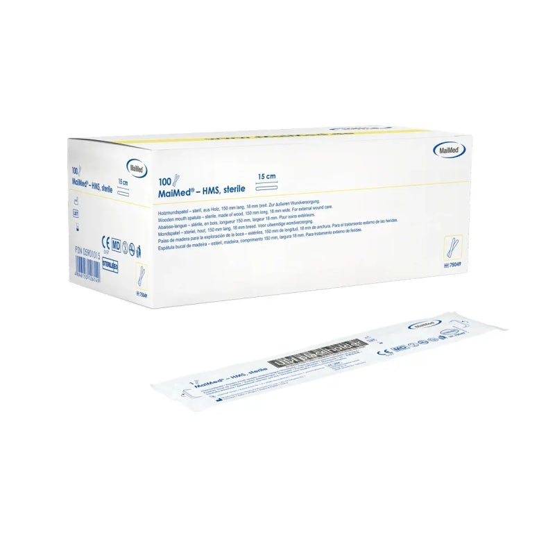 MaiMed® Wooden Tongue Depressors – 100 PCS